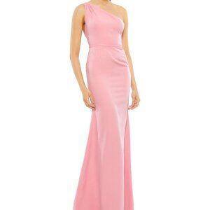 Mac Duggal- 1Shoulder Jersey Gown- BNWT- pretty pink!